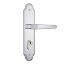 Fechadura Para Porta Externa De Entrada Com Cilindro De Segredo e 2 Chaves Espelho Em Aço Inox Stam